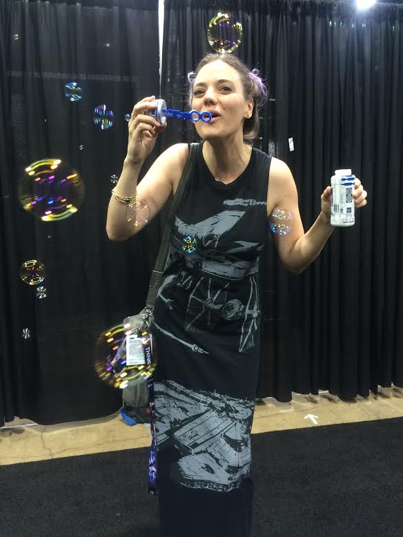 Star Wars maxi dress from Think Geek -- which a good place to look for geeky formalwear!